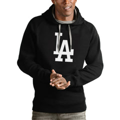 Los Angeles Dodgers Antigua Victory Pullover Team Logo Hoodie - Black - MLB Sale