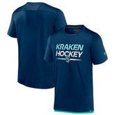 Seattle Kraken Fanatics Authentic Pro Tech T-Shirt - Deep Sea Blue - NHL 5100416