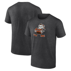 Cleveland Browns Brownie The Elf Throwback Logo T-shirt Charcoal