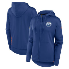 Edmonton Oilers Fanatics Women's Authentic Pro Scuba Full-Zip Hoodie - Royal - NHL 5101437