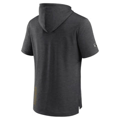 Anaheim Ducks Fanatics Authentic Pro Short Sleeve Pullover Hoodie - Heather Charcoal - NHL 5101484