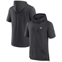 Pittsburgh Penguins Fanatics Authentic Pro Short Sleeve Pullover Hoodie - Heather Charcoal - NHL 5101492