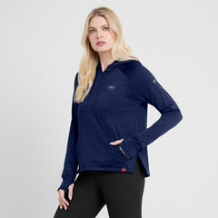 Montreal Canadiens Fanatics Women's Authentic Pro Pullover Hoodie - Heather Navy - NHL 5102210