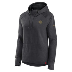 Ottawa Senators Fanatics Women's Authentic Pro Pullover Hoodie - Heather Charcoal - NHL 5102221