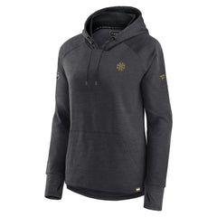 Boston Bruins Fanatics Women's Authentic Pro Pullover Hoodie - Heather Charcoal - NHL 5102223