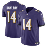 Nike Kyle Hamilton Baltimore Ravens Vapor F.U.S.E. Limited Jersey Purple