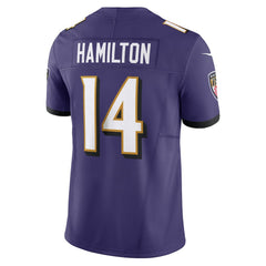 Nike Kyle Hamilton Baltimore Ravens Vapor F.U.S.E. Limited Jersey Purple