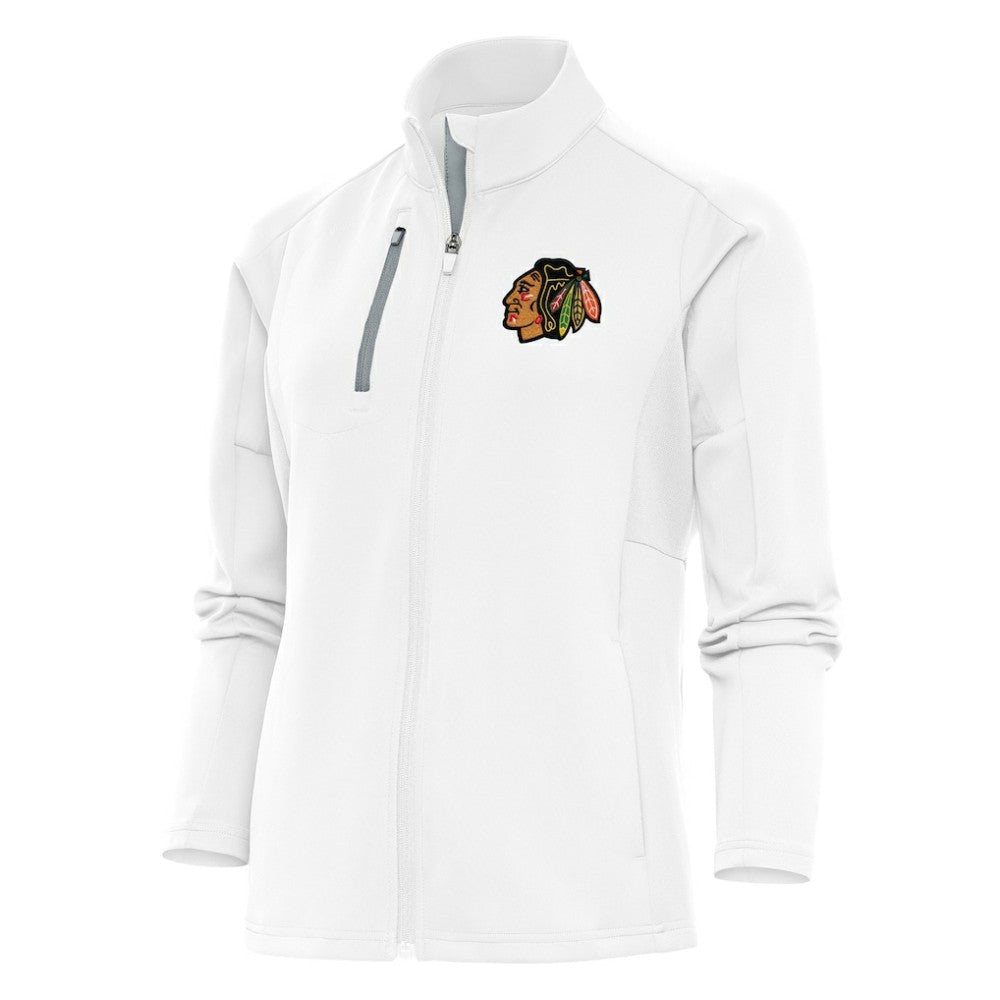 Chicago Blackhawks Antigua Women's Team Logo Generation Full-Zip Jacket - White - NHL 5104527