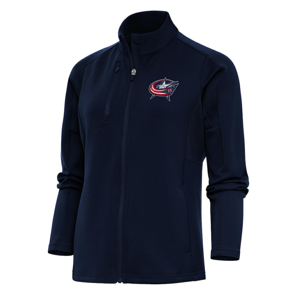 Columbus Blue Jackets Antigua Women's Team Logo Generation Full-Zip Jacket - Navy - NHL 5104531