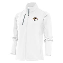 Nashville Predators Antigua Women's Team Logo Generation Full-Zip Jacket - White - NHL 5104553