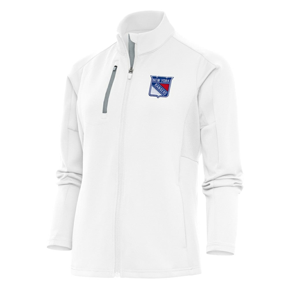 New York Rangers Antigua Women's Team Logo Generation Full-Zip Jacket - White - NHL 5104563