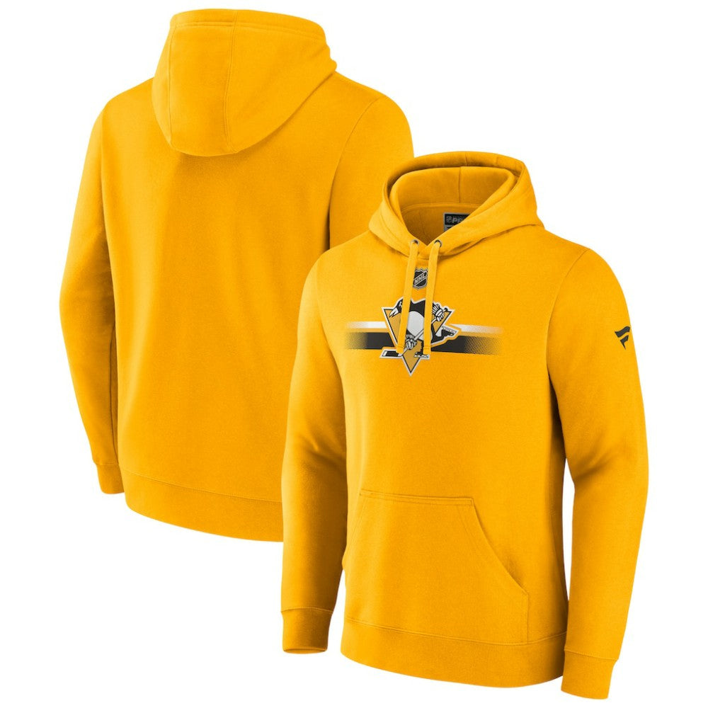 Pittsburgh Penguins Fanatics Authentic Pro Secondary Pullover Hoodie - Gold - NHL 5104922