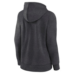 Vancouver Canucks Fanatics Women's Authentic Pro Core Secondary Fleece Pullover Hoodie - Heather Charcoal - NHL 5105122