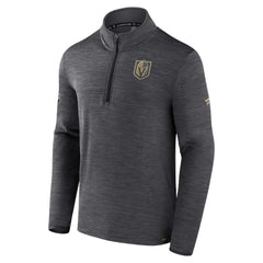 Vegas Golden Knights Fanatics Authentic Pro Quarter-Zip Pullover Top - Heather Charcoal - NHL 5105863