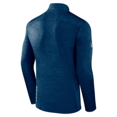 Seattle Kraken Fanatics Authentic Pro Quarter-Zip Pullover Top - Deep Sea Blue - NHL 5105873