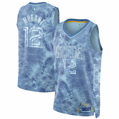 Ja Morant Memphis Grizzlies Jordan Brand Select Series Swingman Jersey Light Blue