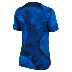 USMNT Women's 2022/23 Away Breathe Stadium Replica Blank Jersey Blue - Nike Discount