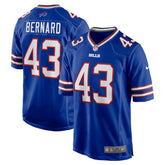Nike Terrel Bernard Buffalo Bills Game Player Jersey Royal