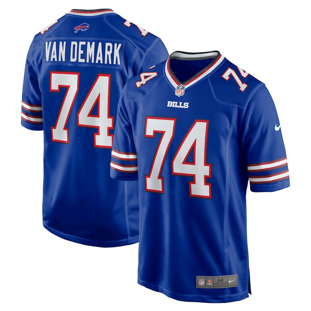 Nike Ryan Van Demark Buffalo Bills Game Player Jersey Royal