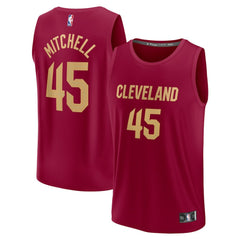 Donovan Mitchell Cleveland Cavaliers Fast Break Replica Jersey for sale Icon Editi- Wine | Fanatics online