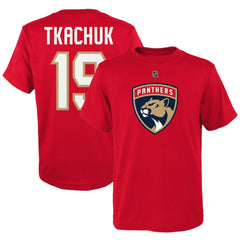 Matthew Tkachuk Florida Panthers Youth Player Name & Number T-Shirt - Red - NHL 5111193