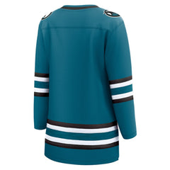 San Jose Sharks Fanatics Women's Home Breakaway Jersey - Teal - NHL 5111271