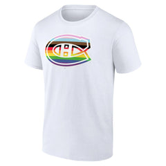 Montreal Canadiens Team Pride Logo T-Shirt - White - NHL 5111662