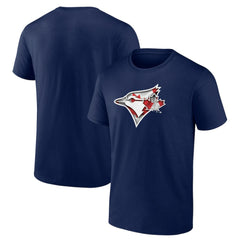 Toronto Blue Jays Banner Wave Logo T-Shirt - Navy - MLB Sale