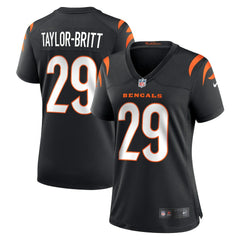 Nike Cam Taylor-Britt Cincinnati Bengals Women's Game Player Jersey Black