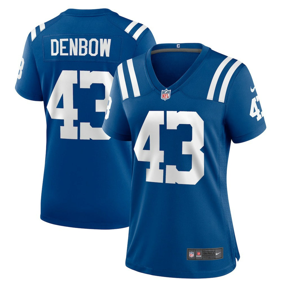 Nike Trevor Denbow Indianapolis Colts Women's Game Player Jersey Royal
