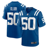 Nike Segun Olubi Indianapolis Colts Game Player Jersey Royal