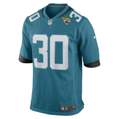 Nike Montaric Brown Jacksonville Jaguars Game Player Jersey Teal