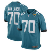 Nike Cole Van Lanen Jacksonville Jaguars Game Player Jersey Teal