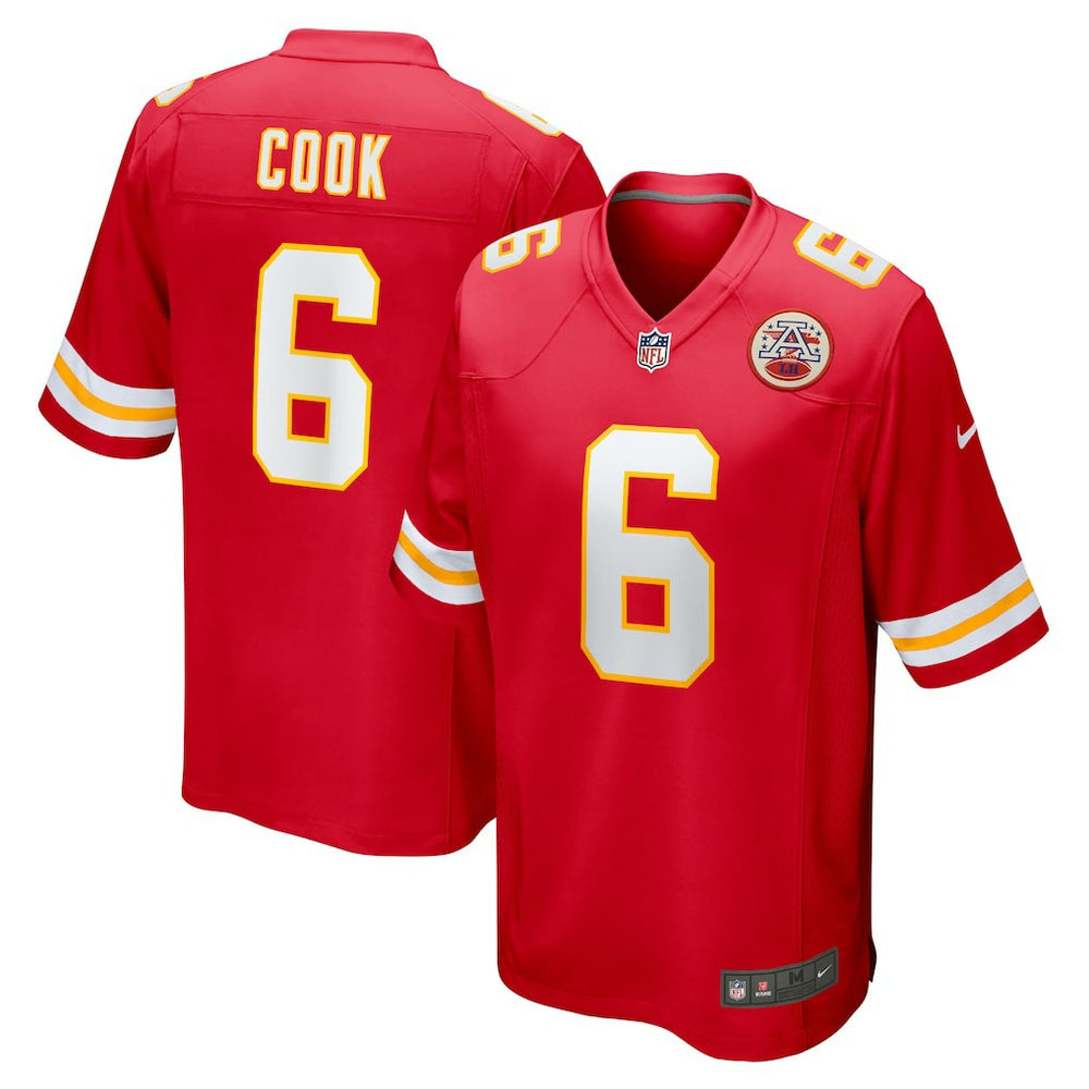 Nike Bryan Cook Kansas City Chiefs Game Player Jersey Red