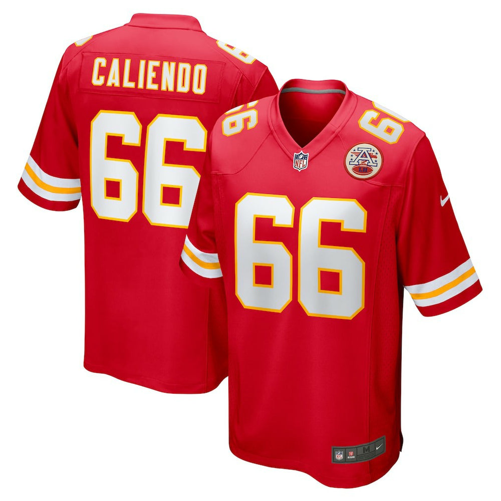 Nike Mike Caliendo Kansas City Chiefs Game Player Jersey Red