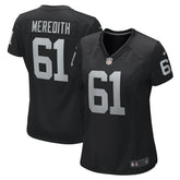 Nike Jordan Meredith Las Vegas Raiders Women's Game Player Jersey Black