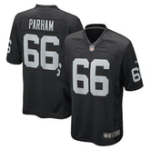 Nike Dylan Parham Las Vegas Raiders Game Player Jersey Black