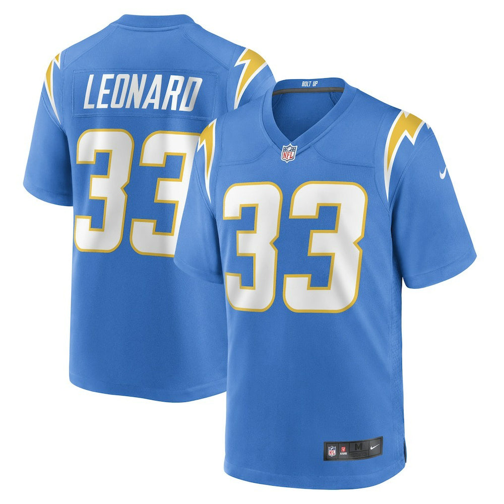 Nike Deane Leonard Los Angeles Chargers Game Player Jersey Powder Blue