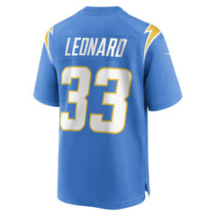 Nike Deane Leonard Los Angeles Chargers Game Player Jersey Powder Blue