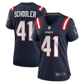 Nike Brenden Schooler New England Patriots Women's Game Jersey Navy