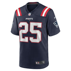 Nike Marcus Jones New England Patriots Game Player Jersey Navy
