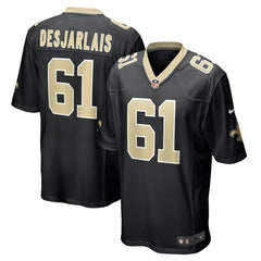 Nike Drew Desjarlais New Orleans Saints Game Player Jersey Black