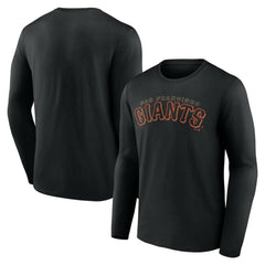 San Francisco Giants Giants Alternate Club Lettering Long Sleeve T-Shirt - Black - MLB Lifestyle