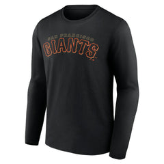 San Francisco Giants Giants Alternate Club Lettering Long Sleeve T-Shirt - Black - MLB Lifestyle