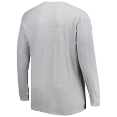 Los Angeles Rams Big & Tall Waffle-Knit Thermal Long Sleeve T-Shirt Heather Gray