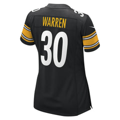 Nike Jaylen Warren Pittsburgh Steelers Women's Game Player Jersey Black