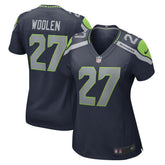 Nike Riq Woolen Seattle Seahawks Women's Team Game Jersey College Navy