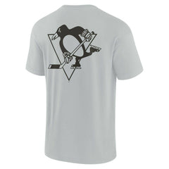 Pittsburgh Penguins Fanatics Unisex Elements Super Soft Short Sleeve T-Shirt - Gray - NHL 5120879