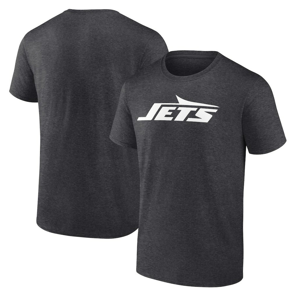 Fanatics New York Jets Primary Logo T-Shirt Heather Charcoal