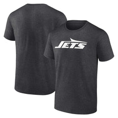 Fanatics New York Jets Primary Logo T-Shirt Heather Charcoal